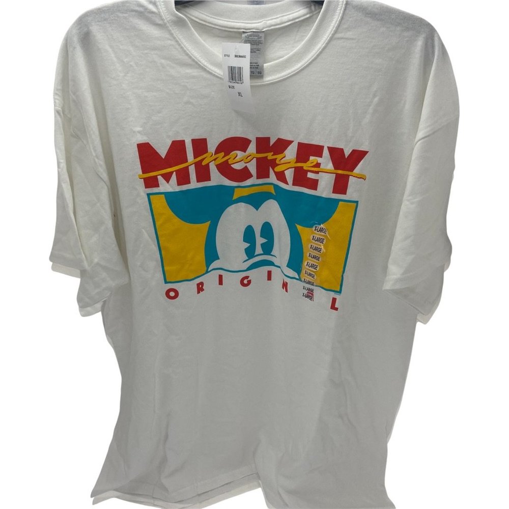 Disney Mickey Mouse Original T-Shirt Size X-Large/Large White NWT
